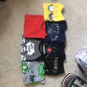 7 different brand boy shirts size 5years old